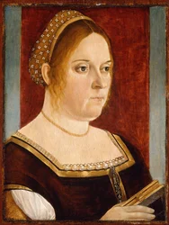 Porträt einer Dame mit einem Buch